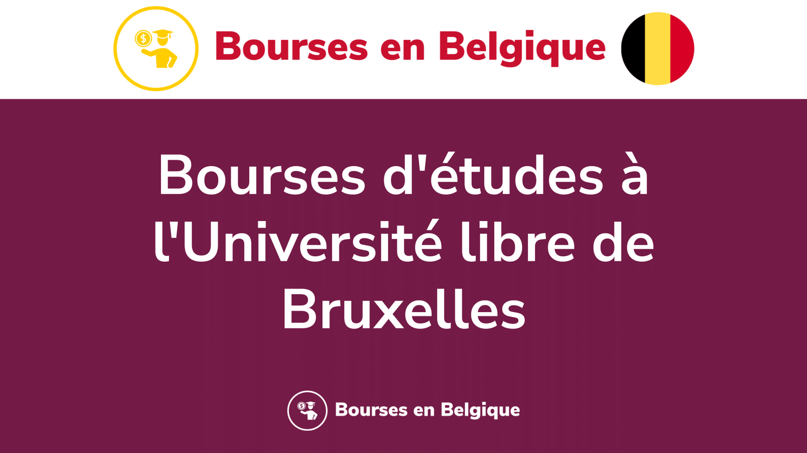 Bourses d'études à l'Université libre de Bruxelles