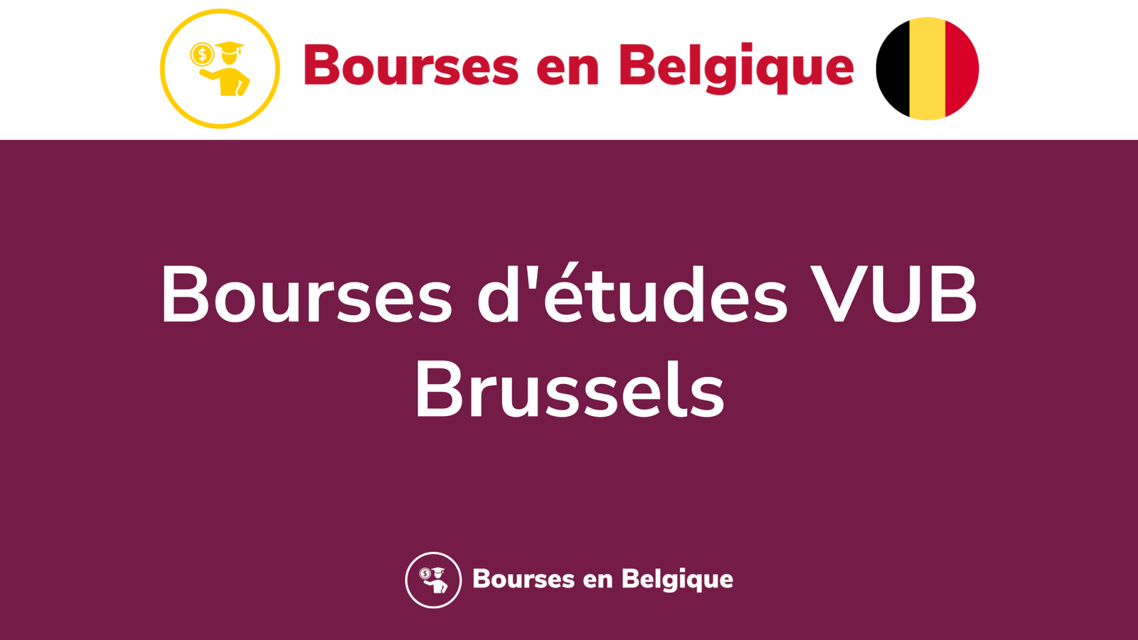 Bourses d'études VUB Brussels